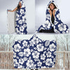 Hibiscus Pattern Print Design HB012 Hooded Blanket-JORJUNE.COM