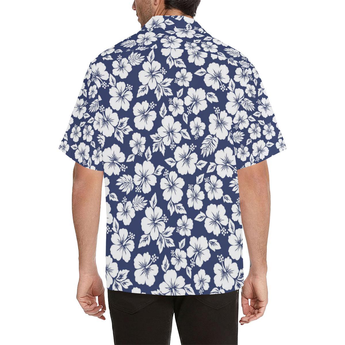 Hibiscus Pattern Print Design HB012 Men Hawaiian Shirt-JorJune