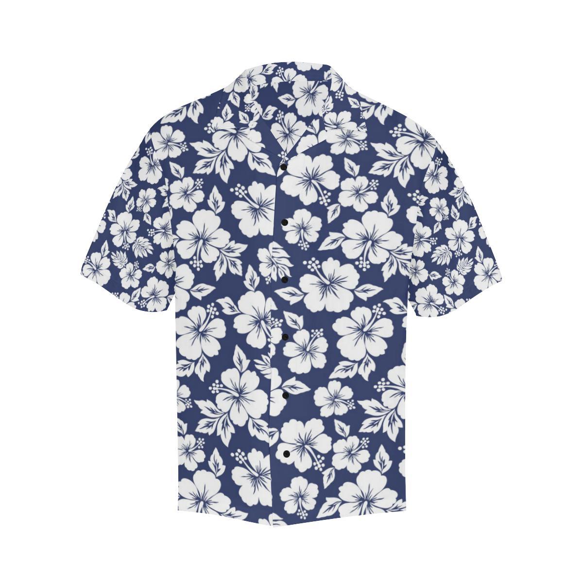 Hibiscus Pattern Print Design HB012 Men Hawaiian Shirt-JorJune
