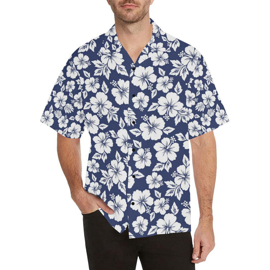 Hibiscus Pattern Print Design HB012 Men Hawaiian Shirt-JorJune