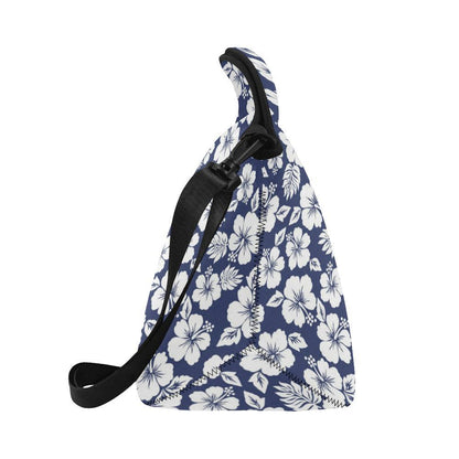 Hibiscus Pattern Print Design HB012 Neoprene Lunch Bag-JorJune