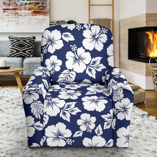 Hibiscus Pattern Print Design HB012 Recliner Slipcover-JORJUNE.COM