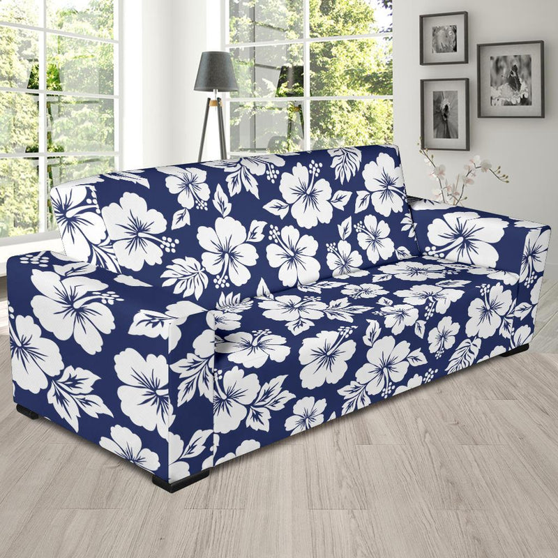 Hibiscus Pattern Print Design HB012 Sofa Slipcover-JORJUNE.COM