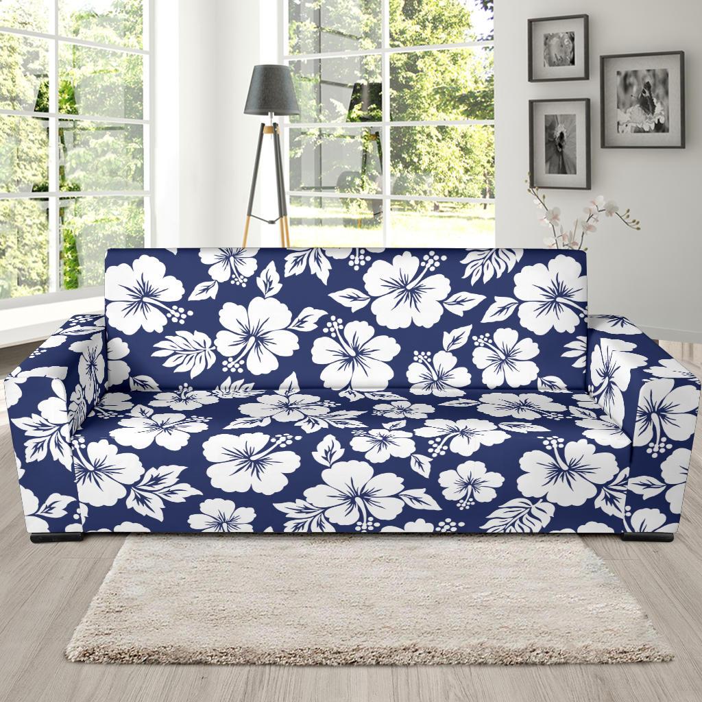 Hibiscus Pattern Print Design HB012 Sofa Slipcover-JORJUNE.COM