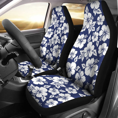 Hibiscus Pattern Print Design HB012 Universal Fit Car Seat Covers-JorJune