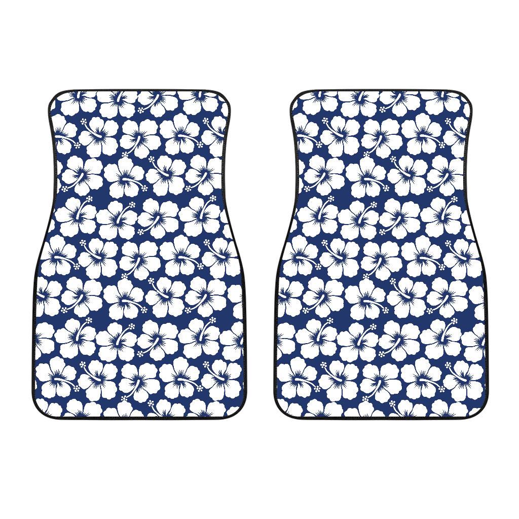 Hibiscus Pattern Print Design HB013 Car Floor Mats-JorJune