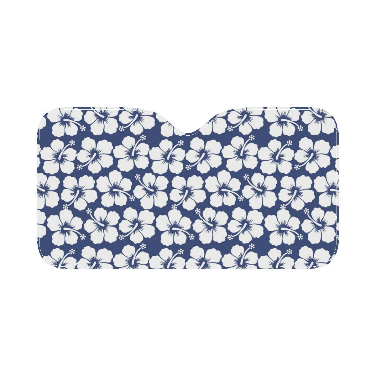 Hibiscus Pattern Print Design HB013 Car Sun Shade-JorJune