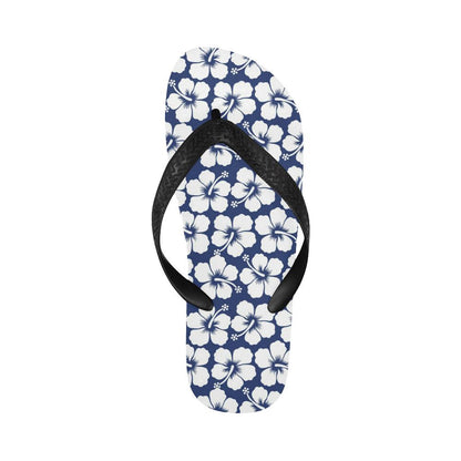 Hibiscus Pattern Print Design HB013 Flip Flops-JorJune