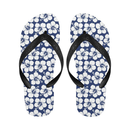 Hibiscus Pattern Print Design HB013 Flip Flops-JorJune