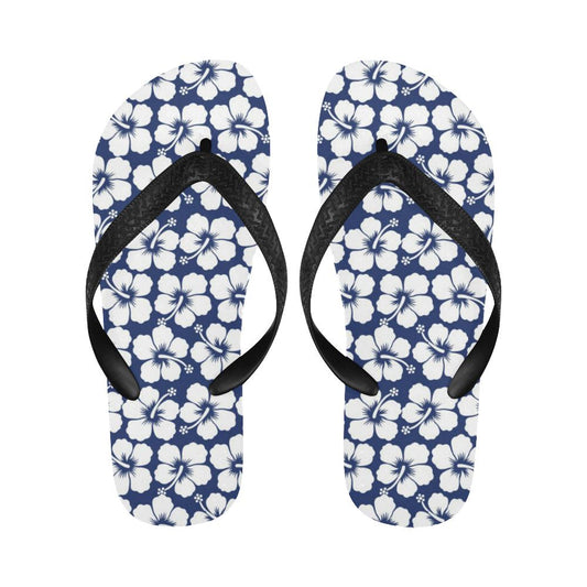Hibiscus Pattern Print Design HB013 Flip Flops-JorJune
