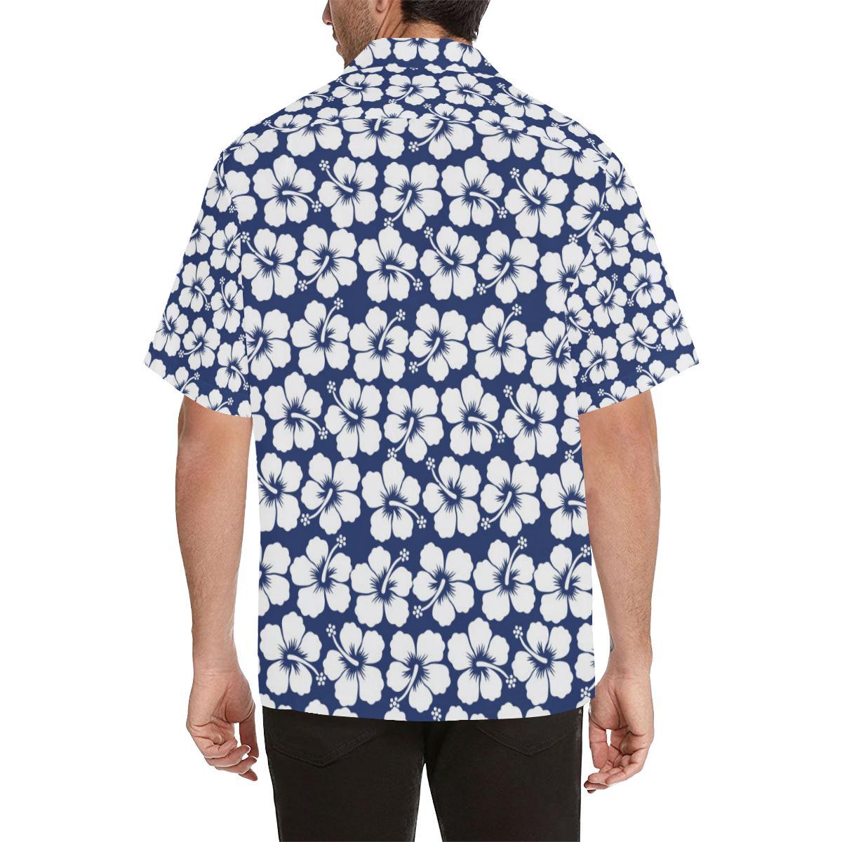 Hibiscus Pattern Print Design HB013 Men Hawaiian Shirt-JorJune