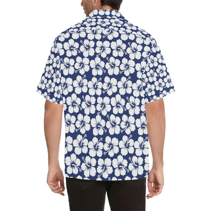 Hibiscus Pattern Print Design HB013 Men Hawaiian Shirt-JorJune