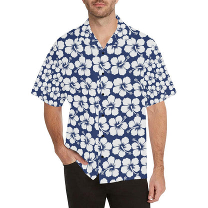 Hibiscus Pattern Print Design HB013 Men Hawaiian Shirt-JorJune