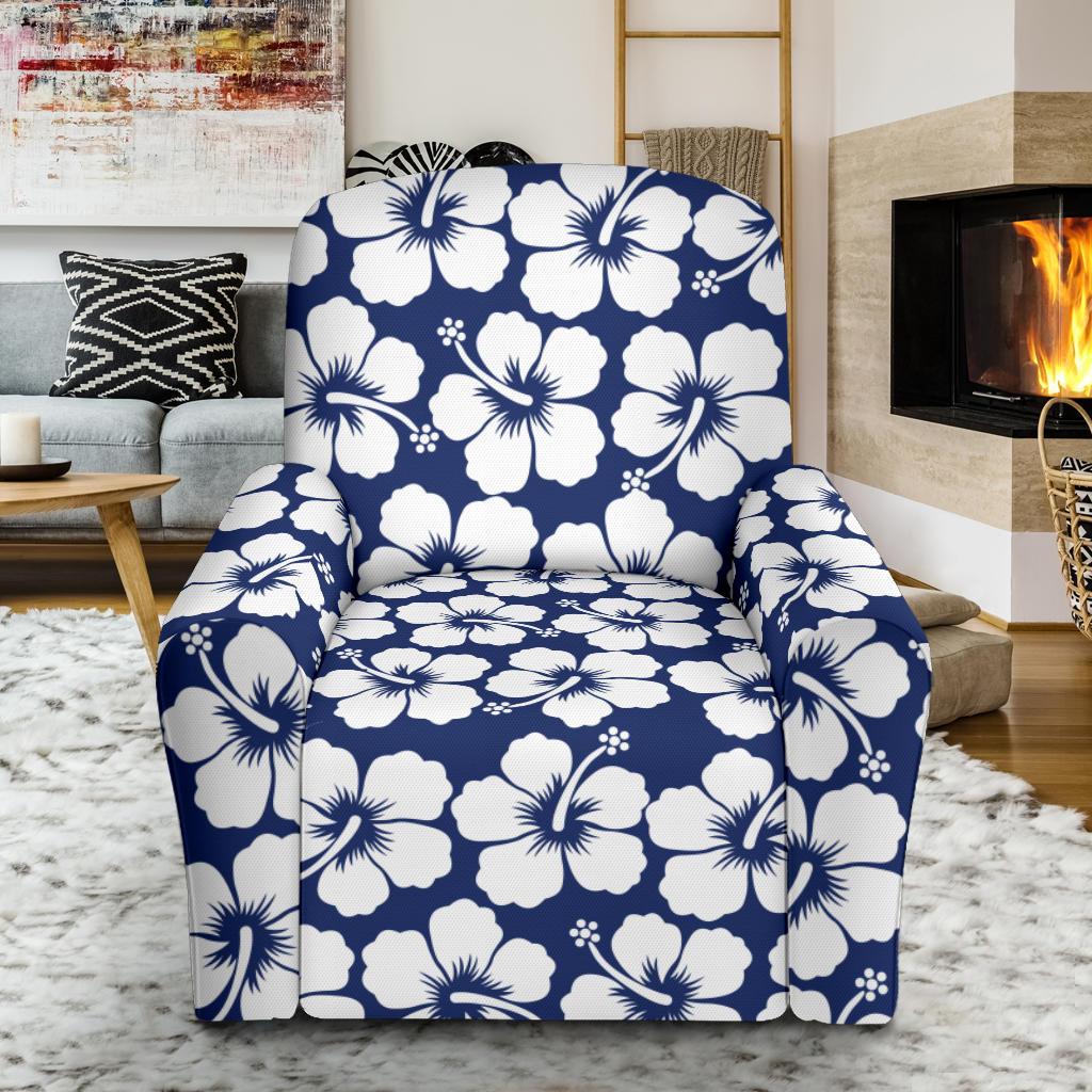 Hibiscus Pattern Print Design HB013 Recliner Slipcover-JORJUNE.COM