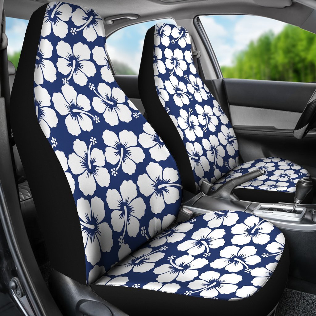 Hibiscus Pattern Print Design HB013 Universal Fit Car Seat Covers-JorJune