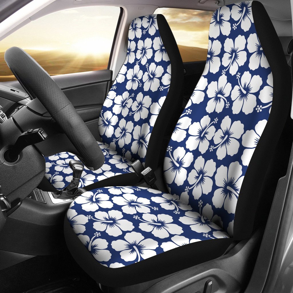 Hibiscus Pattern Print Design HB013 Universal Fit Car Seat Covers-JorJune