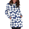 Hibiscus Pattern Print Design HB013 Women Hoodie Dress