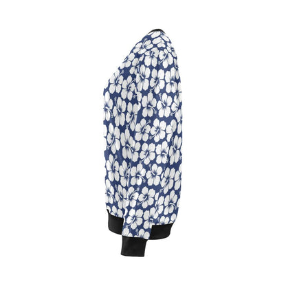 Hibiscus Pattern Print Design HB013 Women Long Sleeve Sweatshirt-JorJune