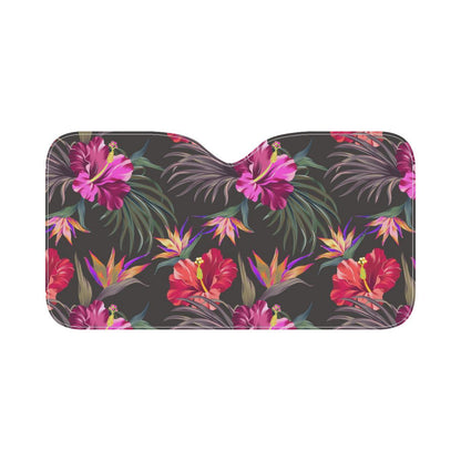 Hibiscus Pattern Print Design HB014 Car Sun Shade-JorJune