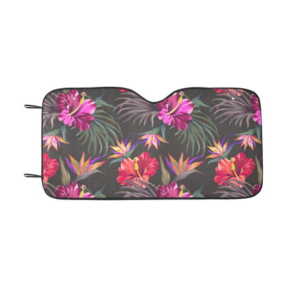 Hibiscus Pattern Print Design HB014 Car Sun Shade-JorJune