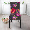 Hibiscus Pattern Print Design HB014 Dining Chair Slipcover-JORJUNE.COM