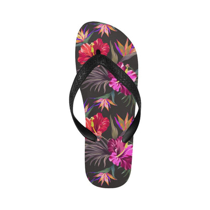 Hibiscus Pattern Print Design HB014 Flip Flops-JorJune