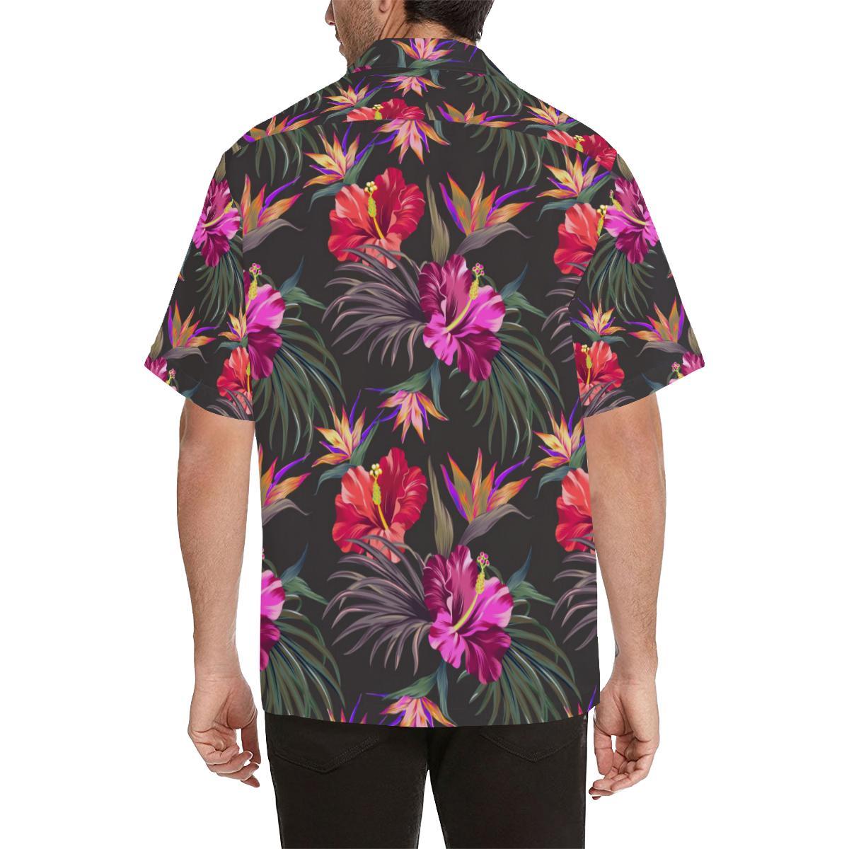 Hibiscus Pattern Print Design HB014 Men Hawaiian Shirt-JorJune