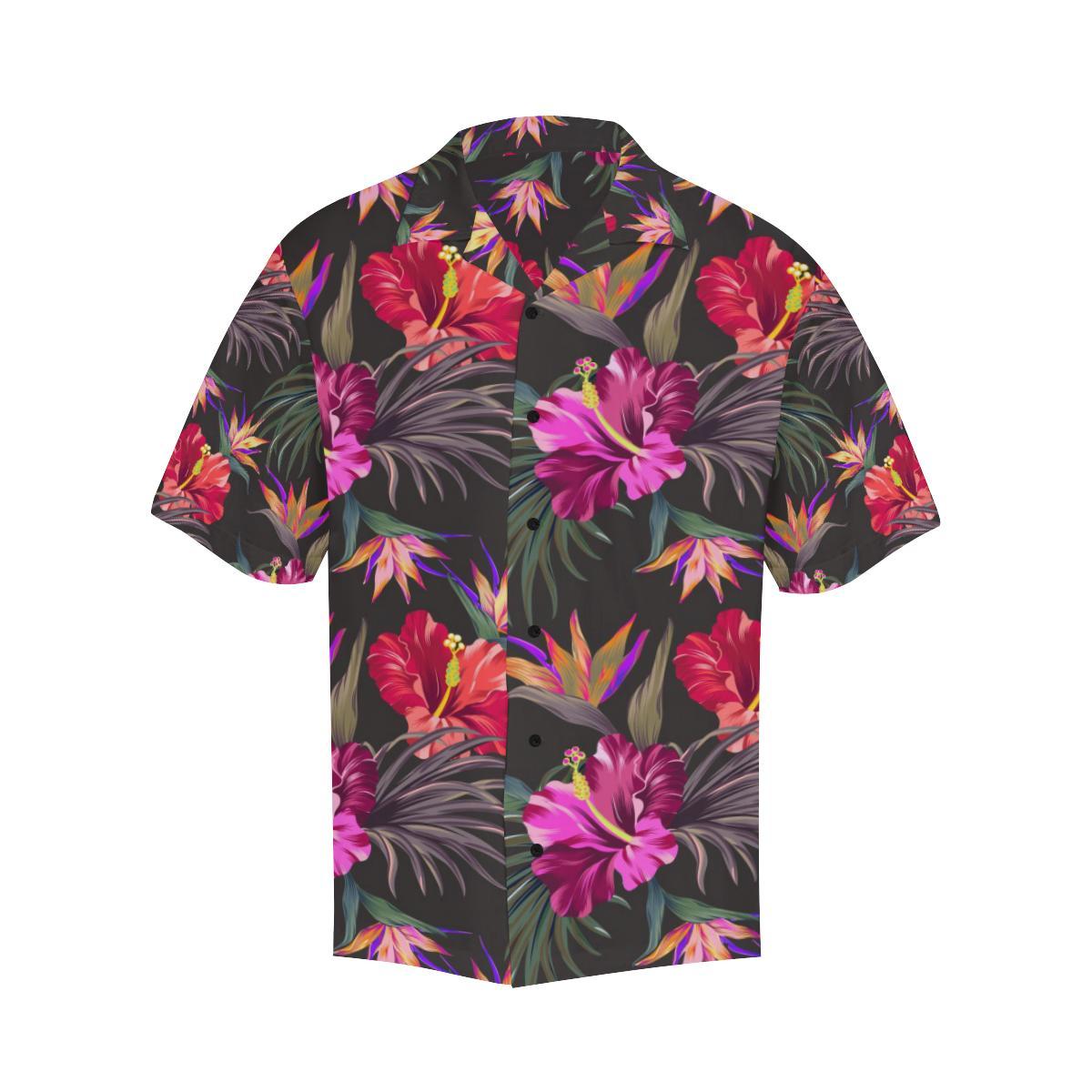 Hibiscus Pattern Print Design HB014 Men Hawaiian Shirt-JorJune