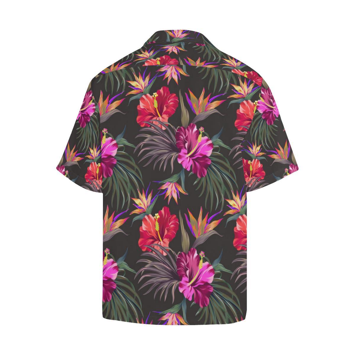 Hibiscus Pattern Print Design HB014 Men Hawaiian Shirt-JorJune