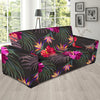 Hibiscus Pattern Print Design HB014 Sofa Slipcover-JORJUNE.COM