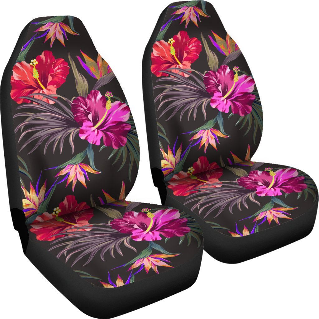 Hibiscus Pattern Print Design HB014 Universal Fit Car Seat Covers-JorJune