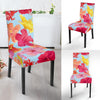 Hibiscus Pattern Print Design HB020 Dining Chair Slipcover-JORJUNE.COM