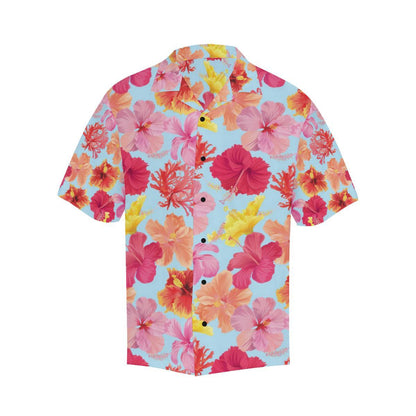Hibiscus Pattern Print Design HB020 Men Hawaiian Shirt-JorJune