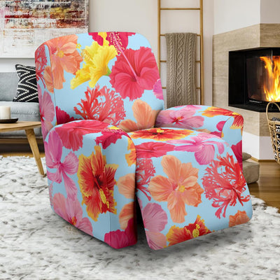 Hibiscus Pattern Print Design HB020 Recliner Slipcover-JORJUNE.COM