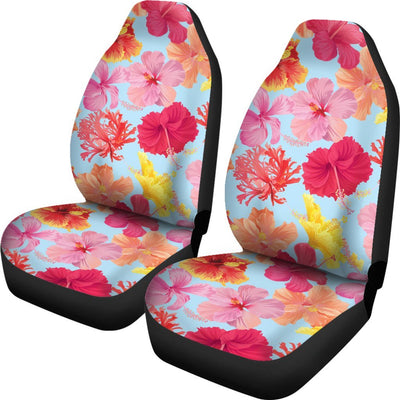 Hibiscus Pattern Print Design HB020 Universal Fit Car Seat Covers-JorJune