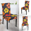 Hibiscus Pattern Print Design HB024 Dining Chair Slipcover-JORJUNE.COM