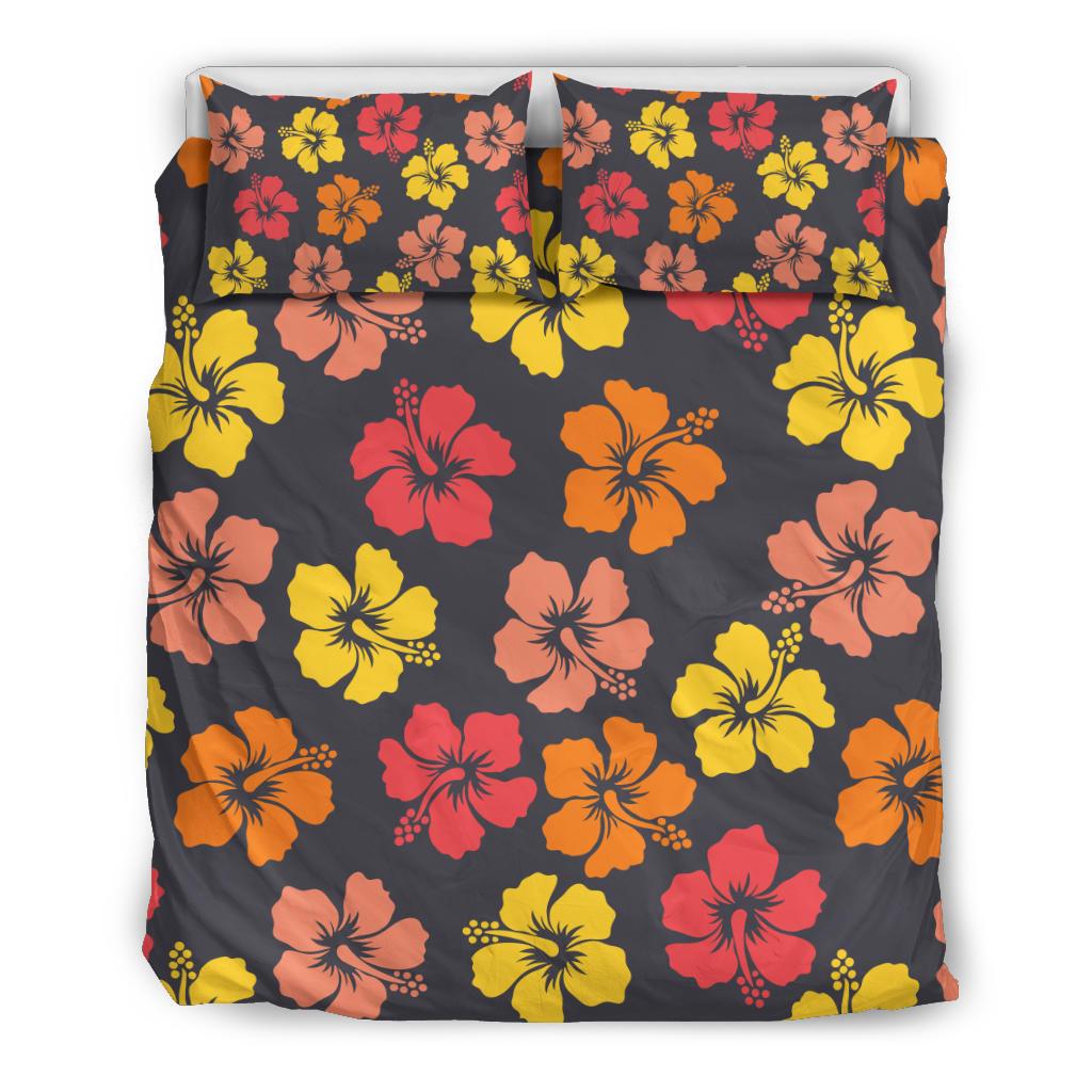 Hibiscus Pattern Print Design HB024 Duvet Cover Bedding Set-JORJUNE.COM