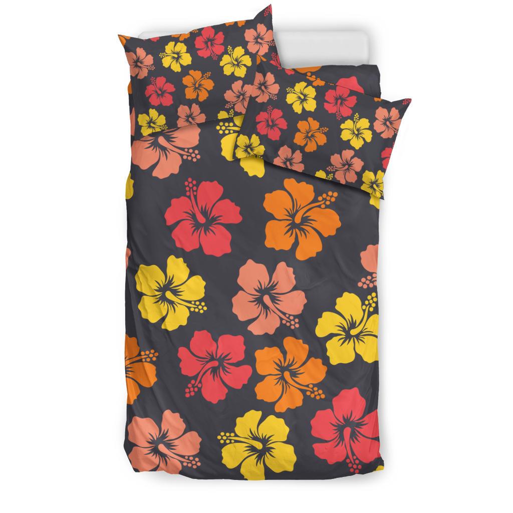 Hibiscus Pattern Print Design HB024 Duvet Cover Bedding Set-JORJUNE.COM