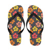 Hibiscus Pattern Print Design HB024 Flip Flops-JorJune