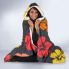 Hibiscus Pattern Print Design HB024 Hooded Blanket-JORJUNE.COM