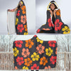 Hibiscus Pattern Print Design HB024 Hooded Blanket-JORJUNE.COM