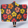 Hibiscus Pattern Print Design HB024 Hooded Blanket-JORJUNE.COM