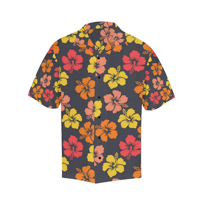 Hibiscus Pattern Print Design HB024 Men Hawaiian Shirt-JorJune