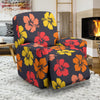 Hibiscus Pattern Print Design HB024 Recliner Slipcover-JORJUNE.COM