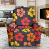 Hibiscus Pattern Print Design HB024 Recliner Slipcover-JORJUNE.COM