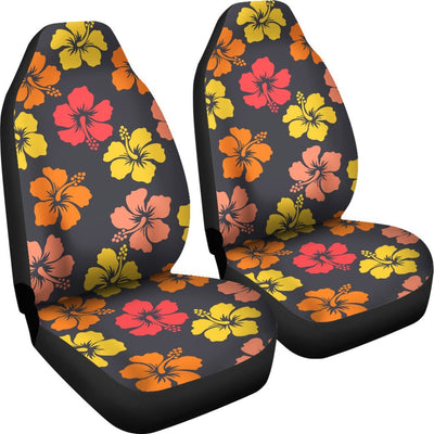 Hibiscus Pattern Print Design HB024 Universal Fit Car Seat Covers-JorJune