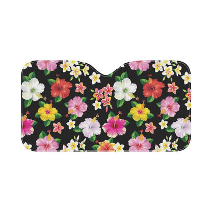Hibiscus Pattern Print Design HB025 Car Sun Shade-JorJune