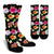 Hibiscus Pattern Print Design HB025 Crew Socks-JORJUNE.COM