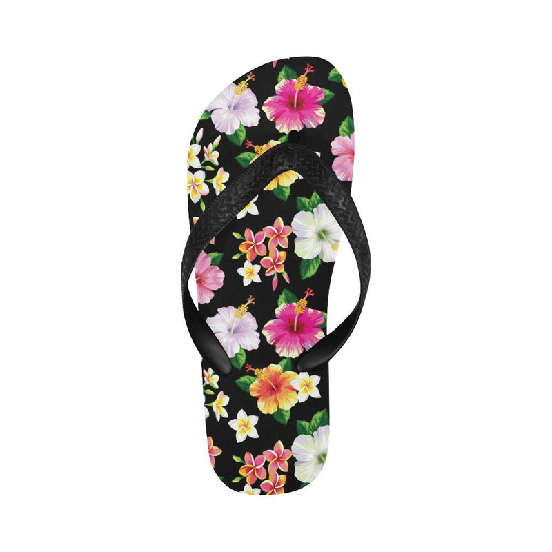 Hibiscus Pattern Print Design HB025 Flip Flops-JorJune