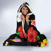 Hibiscus Pattern Print Design HB025 Hooded Blanket-JORJUNE.COM